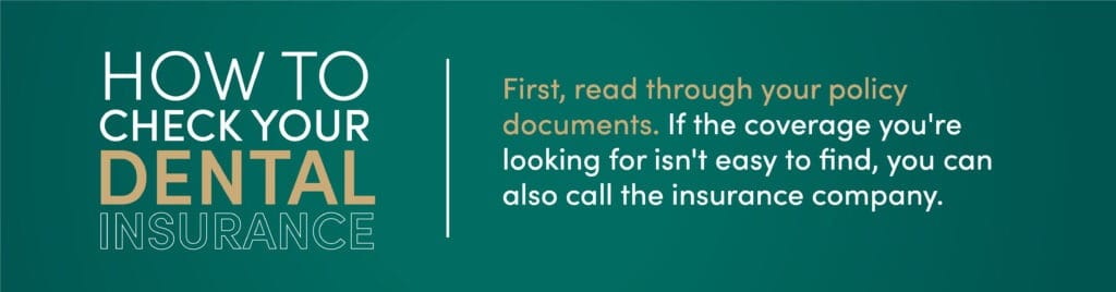 How to check your dental insurance