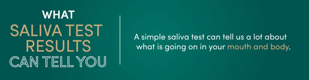 What saliva test results can tell you